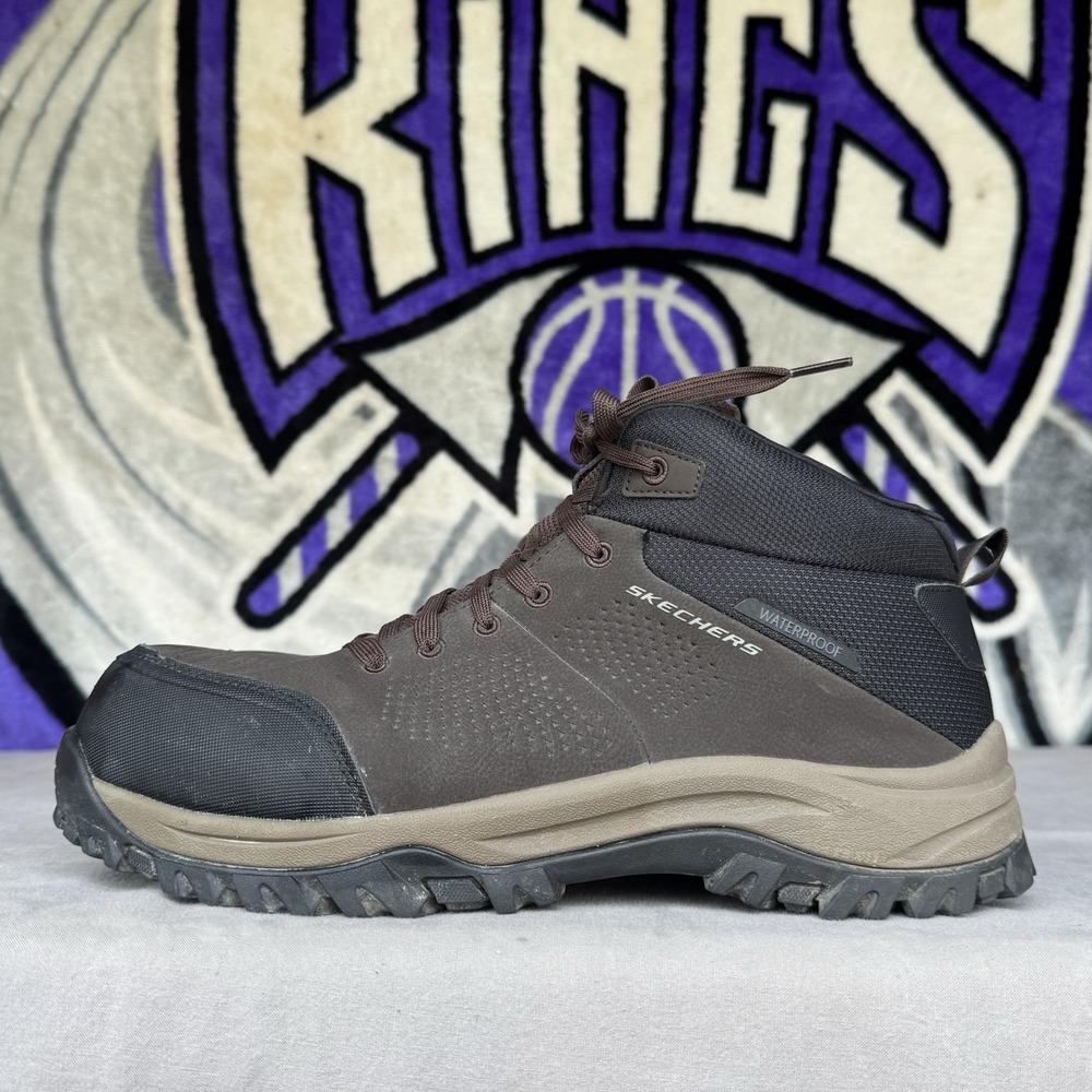 Size 11.5 - SKECHERS Work Relment Comp Toe Men'sโ Work Boots 200248W BRN Wide